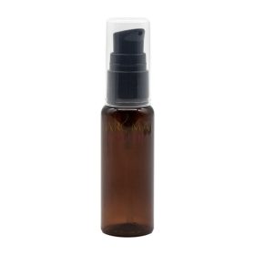 Műanyag, krémes, pumpás palack - amber (30 ml)