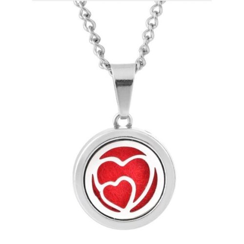 Aroma necklace - hearts (20 mm)