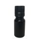 Cseppentős üveg - 10 ml (fekete) - fekete kupakkal
