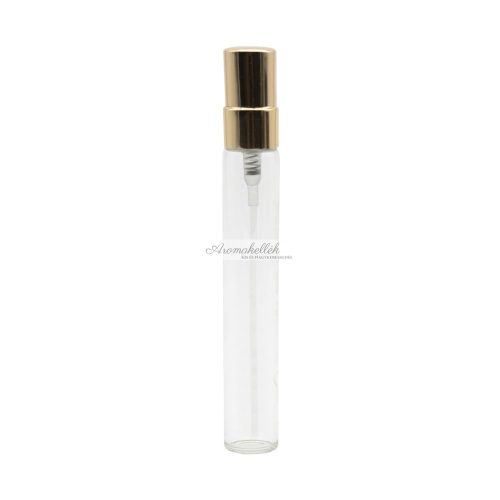 10 ml perfume bottle - with gold head + cap