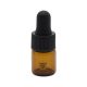 Bottle with dropper cup - 2 ml (amber)