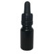 Bottle with dropper cup - 10 ml (amber)