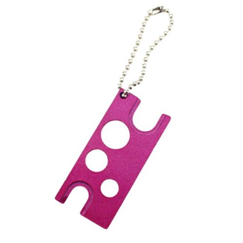 Metal opener for essential oil bottles - puder pink