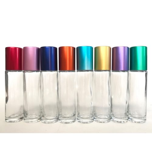 Amber essential oil bottle - set (8 pieces)