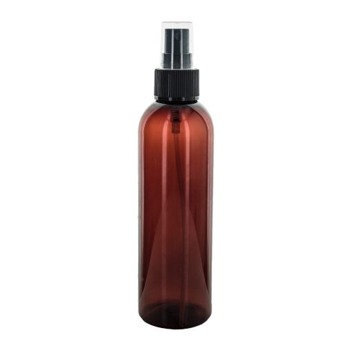  Brown plastic bottle with spray head - 100 ml