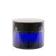  Blue cream glass jar - 50ml