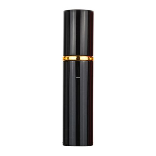 Parfume glass with metal case - 10 ml - shinning black