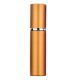 Parfume glass with metal case - 10 ml - shinning black