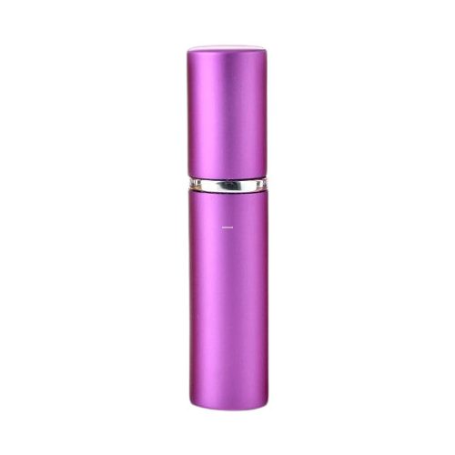 Parfume glass with metal case - 10 ml - shinning purple