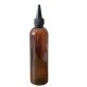 250 ml amber plastic bottle with spout cap